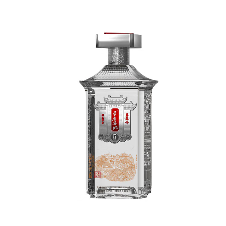 李庄窖池真年份5 39度浓香型白酒 52度礼盒装酒 52度 500mL 1瓶
