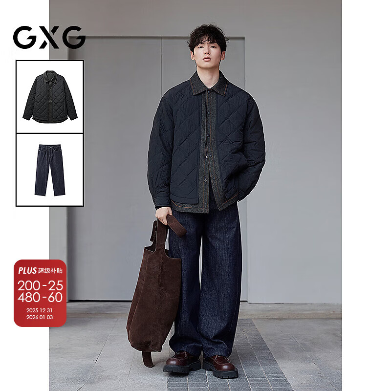 GXG��װ 25�궬����Ʒ笷�ƴ�Ӽ������п˲�����ɫţ�п�ͨ����װ ����װ���� L 305Ԫ