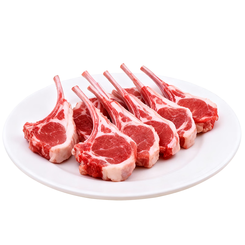 朔美羊京东严选 塞北滩羊月销100W+ 新鲜宰杀羔羊 羊排羊腿烧烤烤肉食材 【老人小孩放心吃】 战斧小羊排2斤 16支