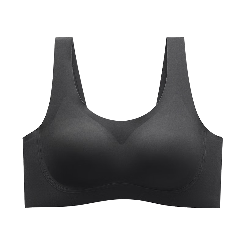 都市丽人内衣女无钢圈聚拢文胸裸感无痕背心式文胸中厚杯防走光胸罩LB06D2