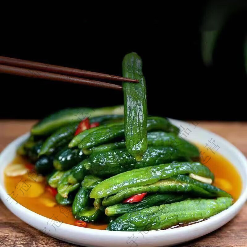 石磨小镇外婆的清脆爽口开袋即食小吃酸辣黄瓜与贡菜 黄瓜香辣+贡菜酸辣 5包不