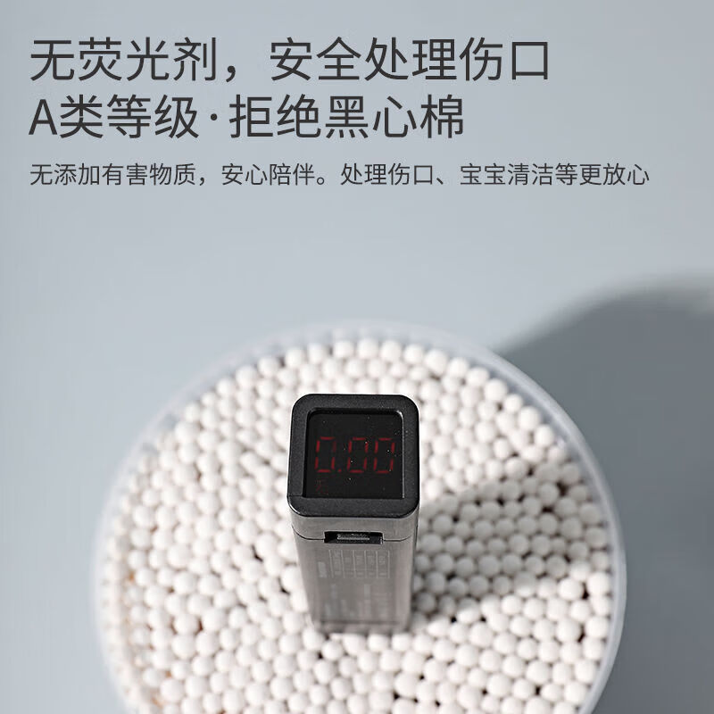 【厂家直发】棉签掏耳化妆用木棒棉花棒挖耳朵多功能双头棉签棒一 双头圆大棉头/多用途 500支罐装