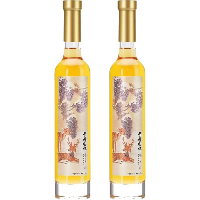 醉鵝娘雪國(guó)森林冰葡萄酒VQA級(jí)別冰酒甜酒女士微醺300ml 【2支】雪國(guó)森林送酒杯2