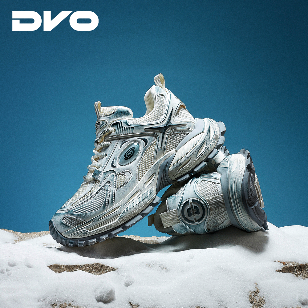 DVO8cm隐形内增高老爹鞋男士爆款潮牌小众百搭厚底轻便运动休闲鞋女 黑色 44 男码