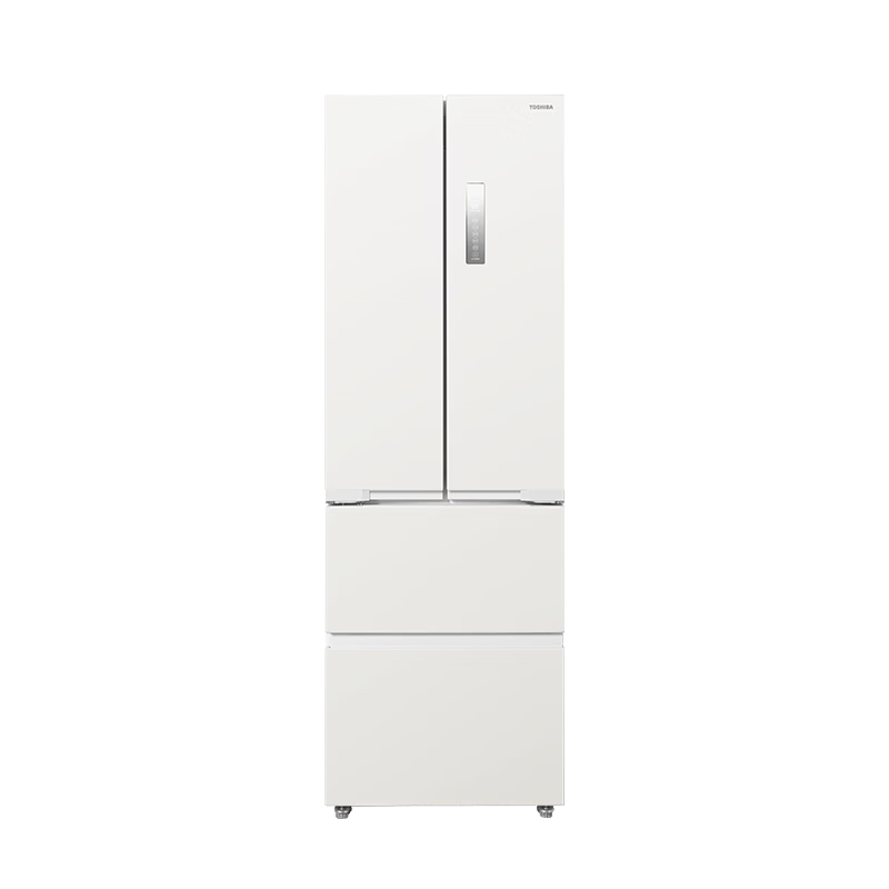 东芝 小法式系列 GR-RF420WI-PM171 风冷法式门冰箱 420L 织瑾白
