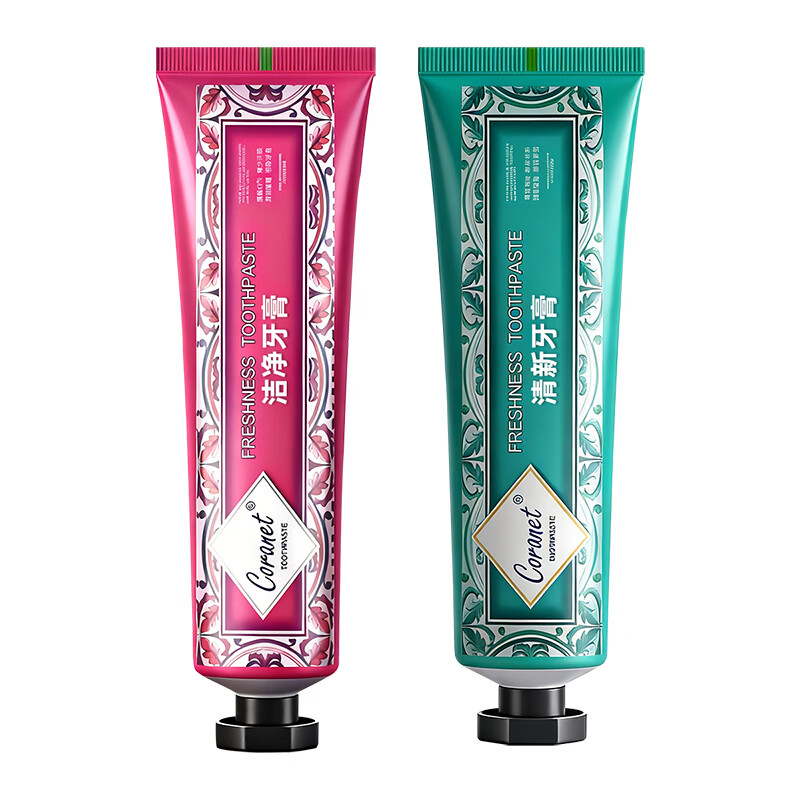 邦E健花香清新小苏打牙膏清洁牙齿减少软垢清新口气巨留香成人口腔护理 花香清新牙膏 100g*5盒