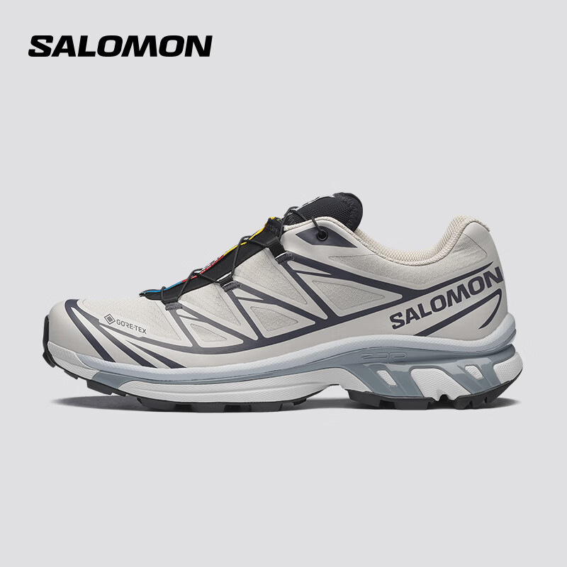 萨洛蒙（Salomon）男女款 城市轻户外防水透气舒适支撑潮流穿搭休闲运动鞋 XT-6 GTX 银灰云 492014 42 (UK8丨 42)