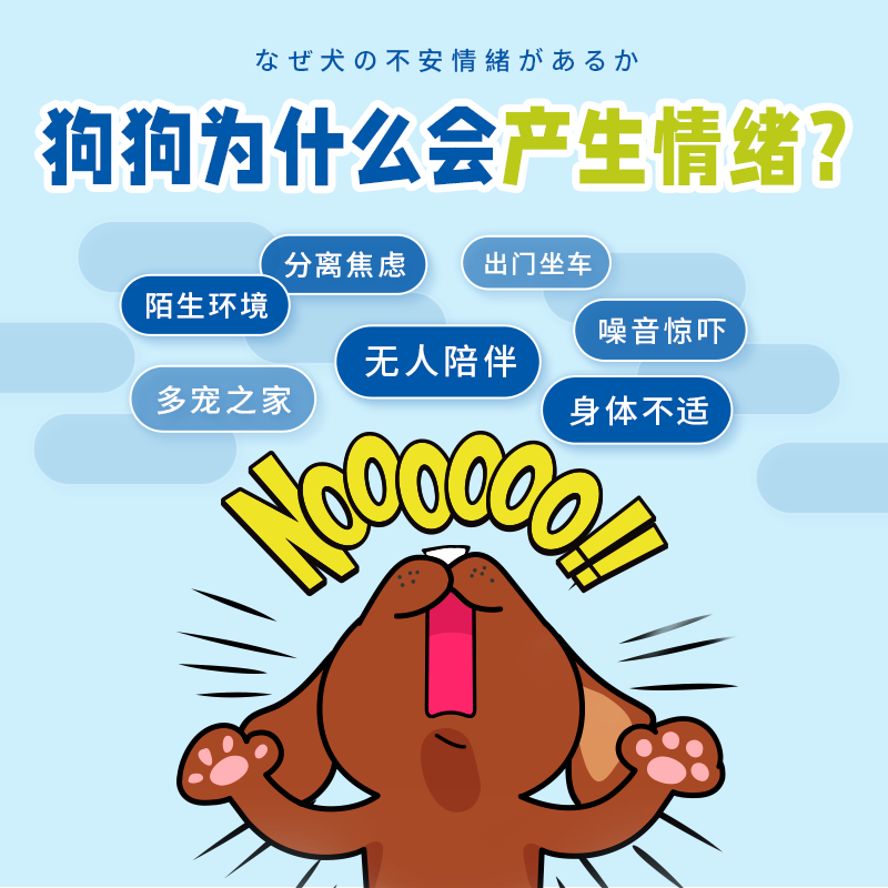 DHC Kitty&Doggy狗狗情绪舒缓片预防应激缓解情绪宠物犬用安抚焦虑情绪 【预防应激】18g丨约60片