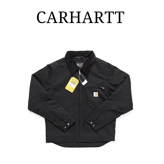 Carhartt卡哈特秋冬季新款保暖复古经典休闲时尚工装夹克男款外套 103828黑色 XL