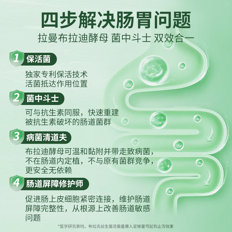 PROBACLAC拉曼布拉氏迪益生菌腹泻调理肠道菌群儿童/成人可用加拿大进口 20粒*1瓶 -【日常便携】
