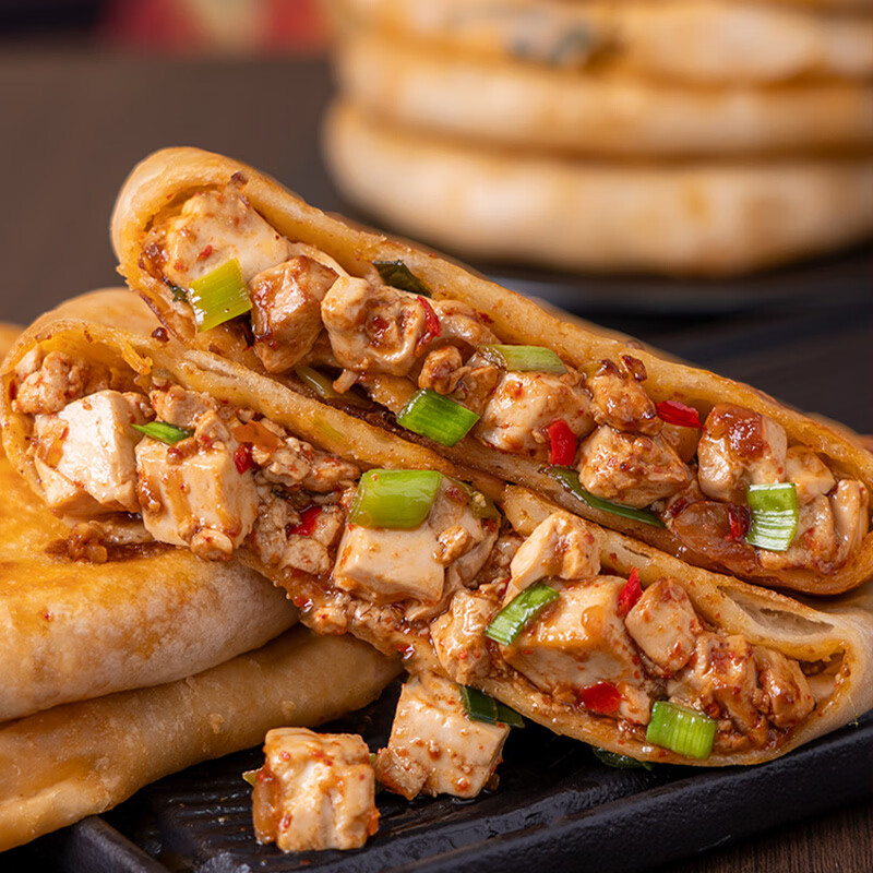 头厨正宗建德豆腐馅饼120g*6袋手工包制早餐半成品素馅煎饼速食