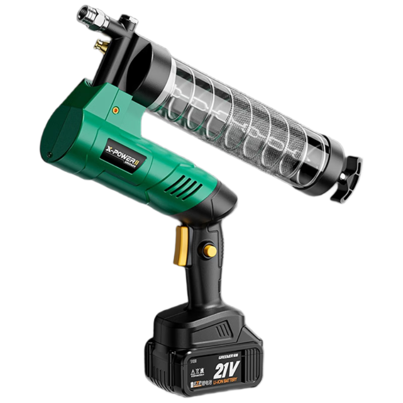 綠林（GREENER）綠林電動黃油槍新款黃油自動注油器電動黃油槍鋰電池21v全自動