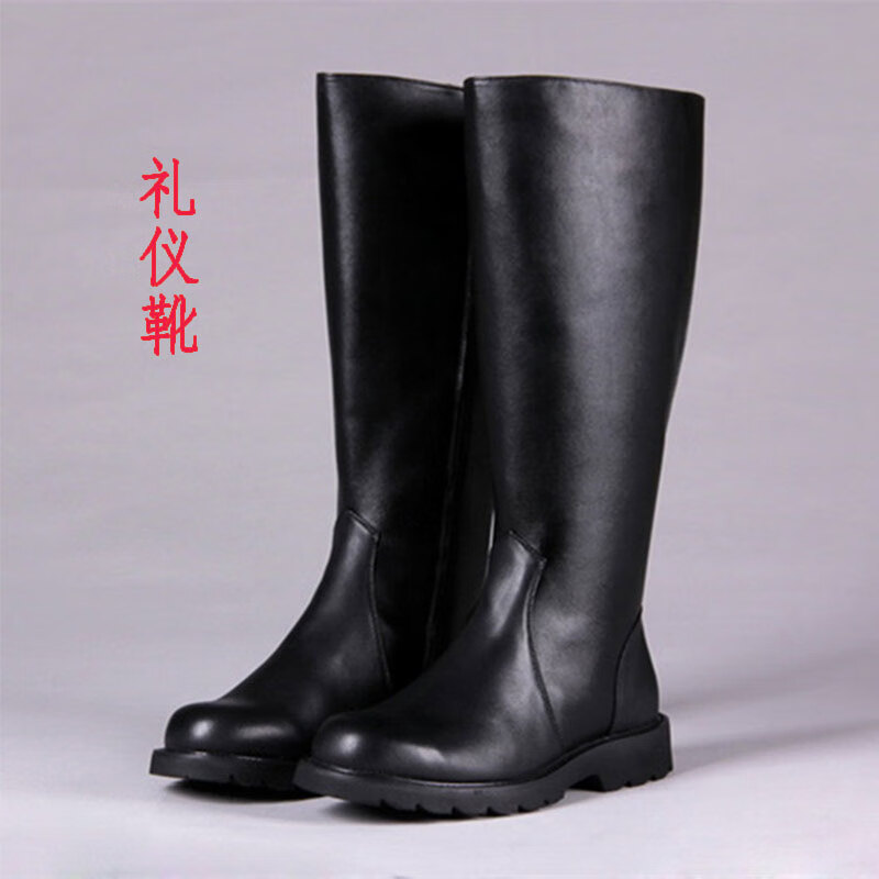 赤焰舰真皮高筒马靴皮靴  男士马靴户外蒙古靴礼仪鞋子阅宾靴长筒骑士