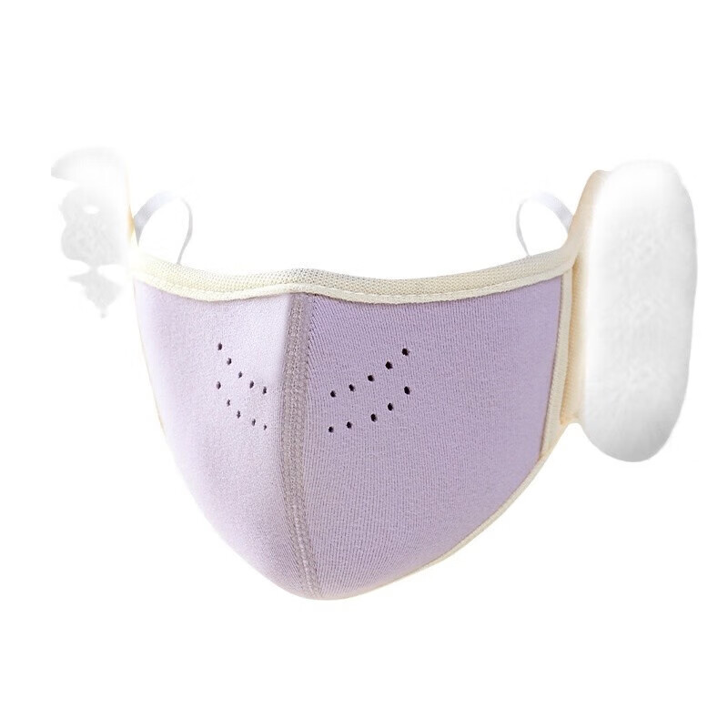 【甄选厂家】保暖儿童护耳口罩纯色透气立体男女孩学生护耳套加厚 粉色 均码(建议5-13岁左右)