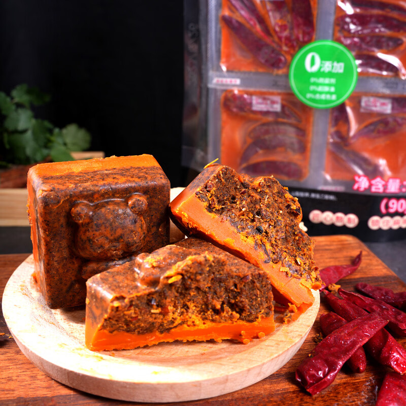 寇大香【必吃好物】熊猫造型纯牛油火锅底料四川味道麻辣烫串串火锅底料 寇大香熊猫火锅底料1.152kg