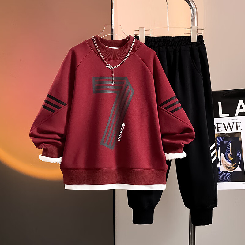 ���ܻ���ͯ�¿���������װ2025��ͯ�������п��������д�ͯʱ������ͯװ ���ɫ(������) 180 ����(����170cm-175cm) 103.74Ԫ