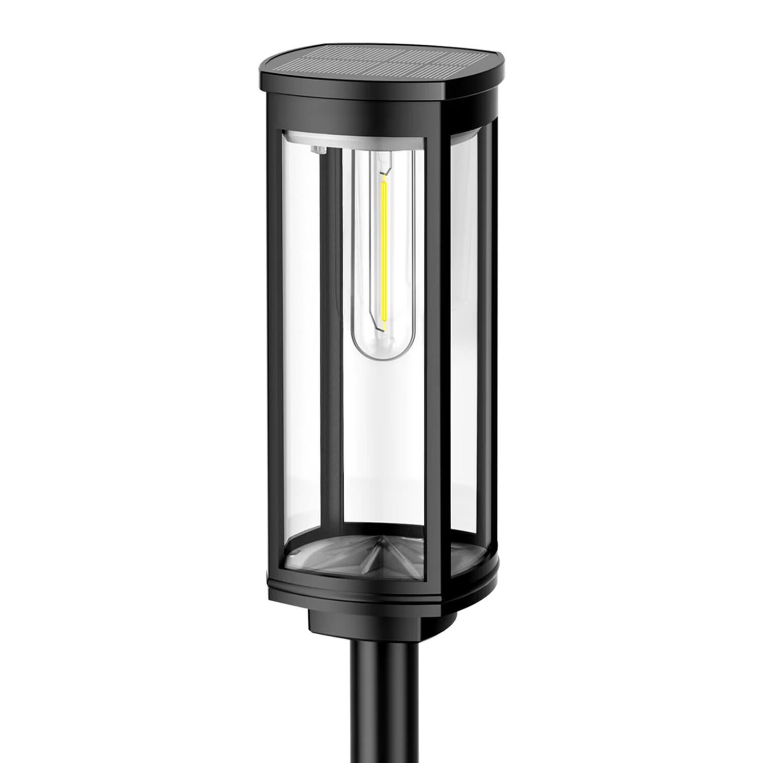 BITPOTT【新年庭院氛围灯】太阳能草坪灯户外别墅花园家用景观灯地插灯 方圆地插灯-暖光款 2支装