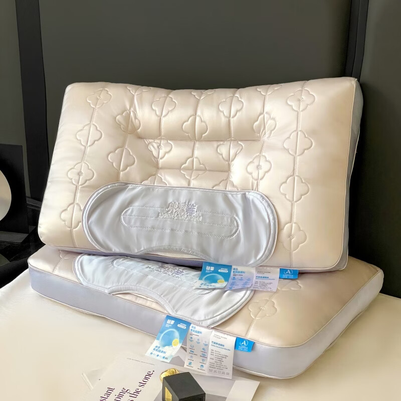 ROLAND LIVE高奢竹炭养源硅护颈助眠枕透气48*74cm家用枕头学生宿舍单人枕芯 TXA  竹炭养源硅枕 【一只装】 48*74cm