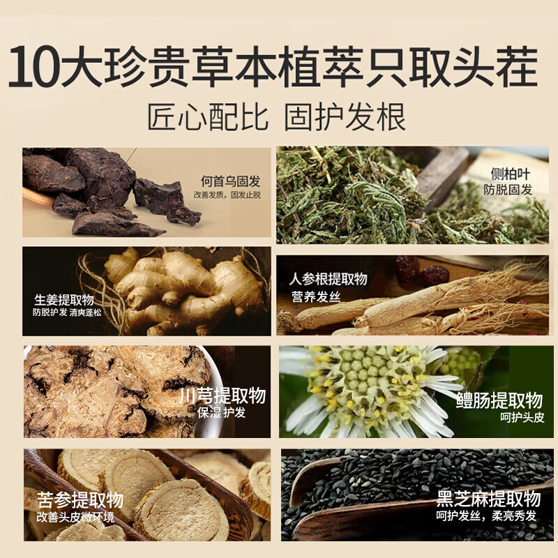 霸王防脱精华液固发丰盈男女士养发何首乌侧柏叶头皮滋养精华小金瓶 防脱固发精华液80ml*2
