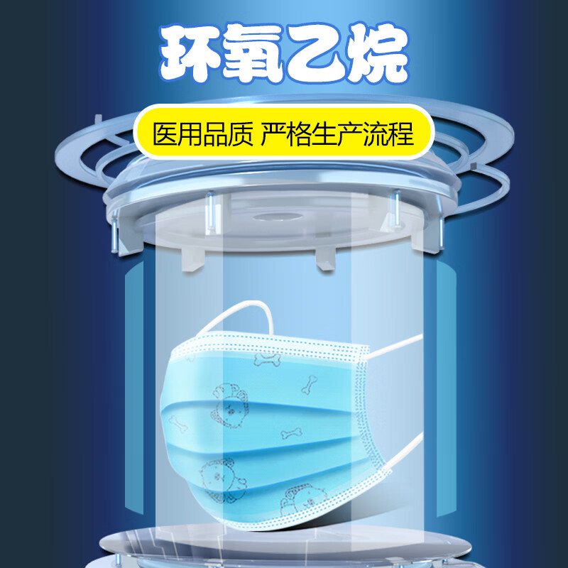 万聚医疗儿童尺寸口罩医用外科灭菌级独立包装儿童学生口罩 50只儿童款医用外科口罩【灭菌独立包装】