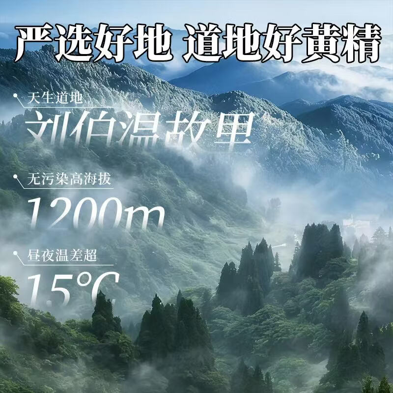 甜墨【甜墨】九制黄精茶即食泡水喝养生茶九蒸九晒高山道地生态 黑色 2罐（500g)