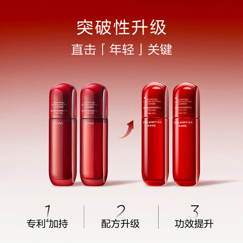 韩束红蛮腰精华水乳套装护肤品抗皱紧致保湿化妆品送女友妈妈礼物 红蛮腰（水50ml*2+乳50ml*2）