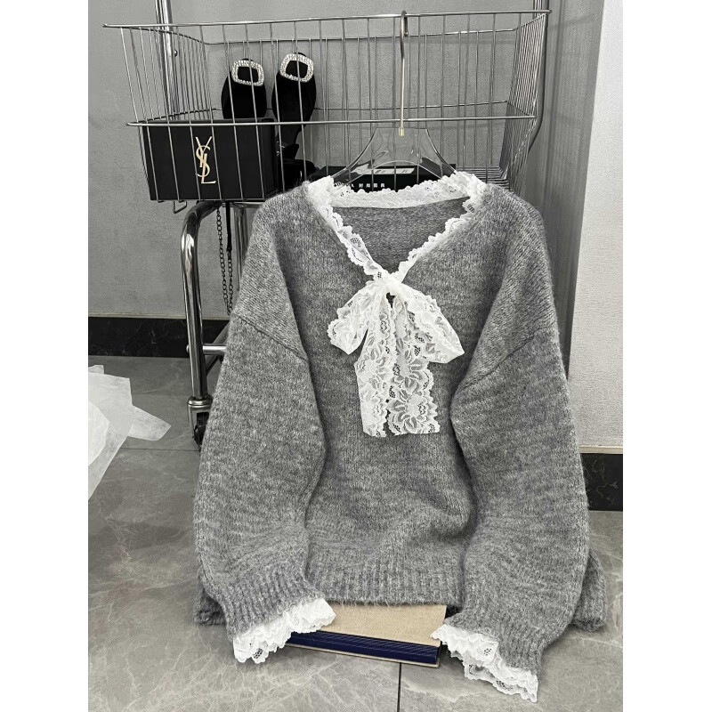 ���ܻ���˿ƴ�Ӱ��V�쳤����֯��Ů2025�＾�¿ϵins��Ƹп������� ��ɫ M 110.94Ԫ