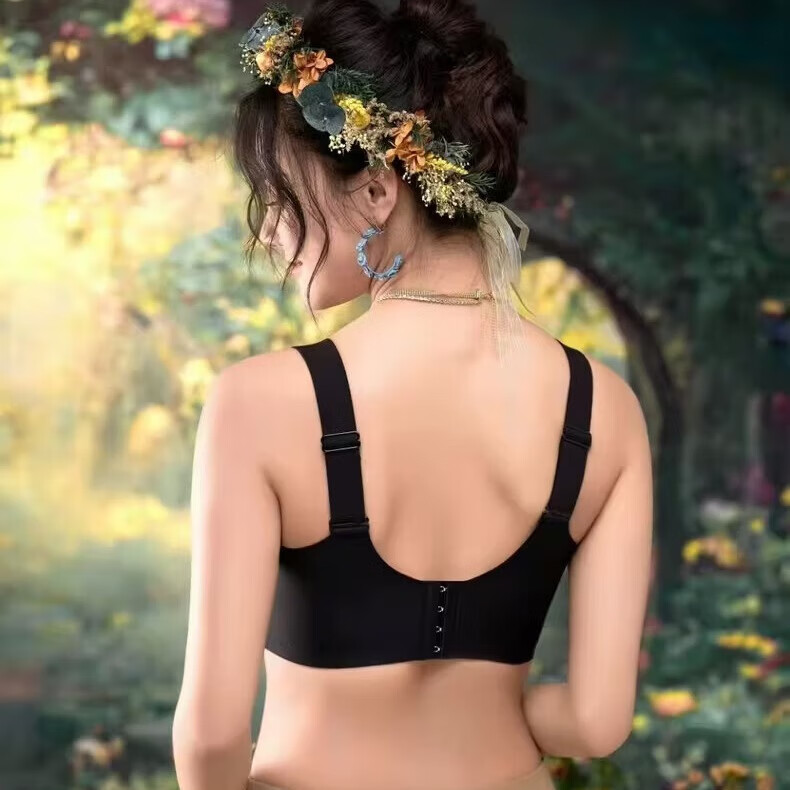 黛思侬(Daisinong)大码调整型内衣薄款无钢圈定型收副乳防下垂聚拢文胸 肤色 105C 46/105CD