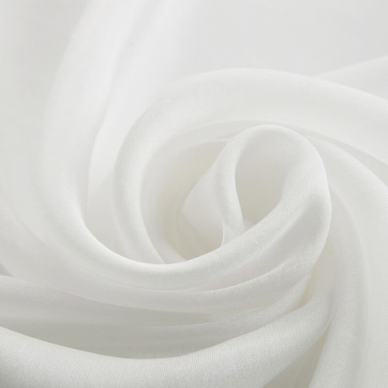 杭丝路白色丝巾女2025新款围巾纱巾长条夏季薄款超大披肩防晒感 白色（200*135）