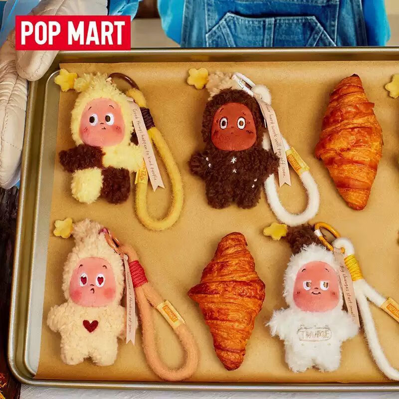 POPMART 星星人美味时刻系列现烤小饼干毛绒挂件盲盒礼物手办玩具 星星人现烤小饼干—单个盲盒