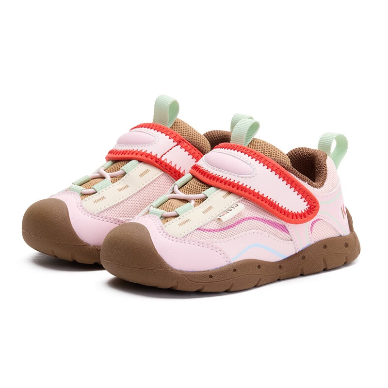 卡特兔儿童鞋婴儿2026年春季鞋子新品宝宝男宝机能鞋女宝透气学步鞋 粉色 24 内长约15.5cm 脚长约14.1-14.7