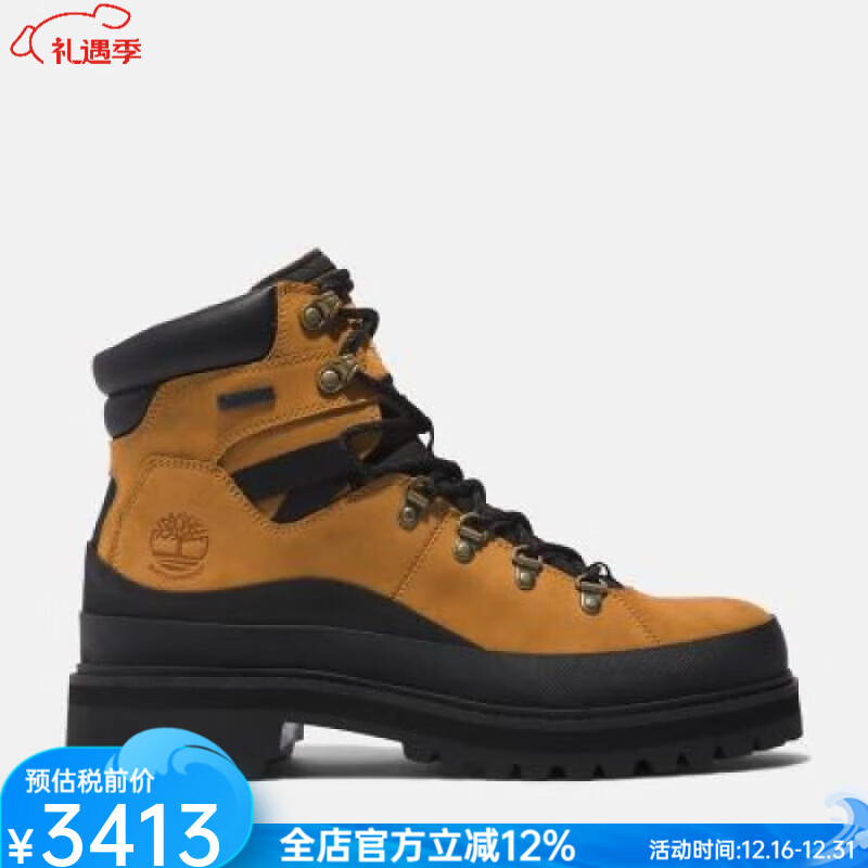 添柏岚（Timberland）男鞋工装鞋户外休闲鞋高帮防水马丁靴耐磨防滑秋冬TB0A5RK4231 Wheat Nubuck 12 国内46