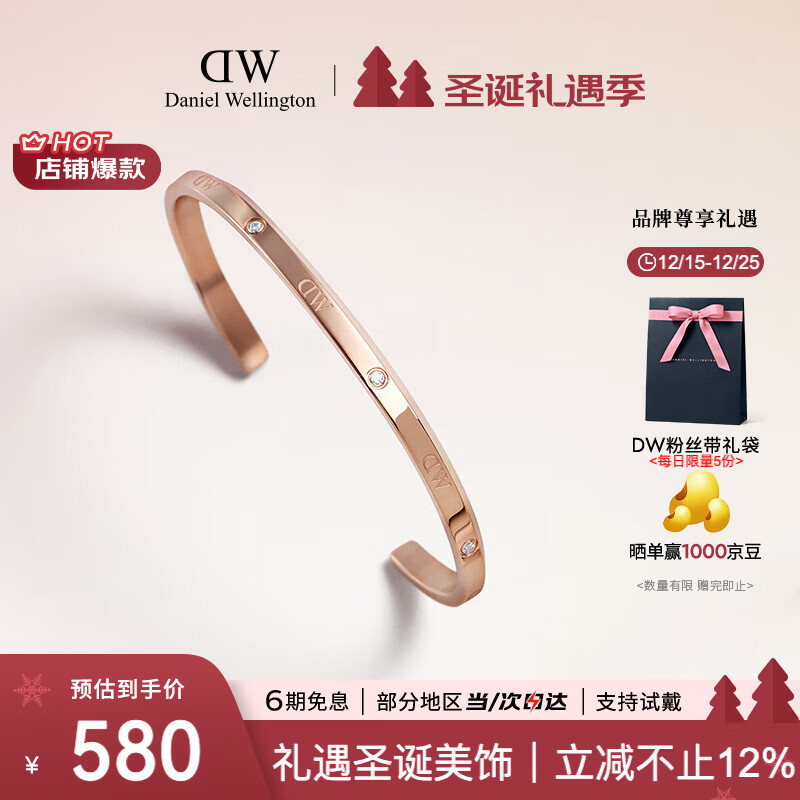 丹尼尔惠灵顿（DanielWellington）DW手镯女闪耀星辰情侣手镯七夕情人节礼物送女友DW00400531