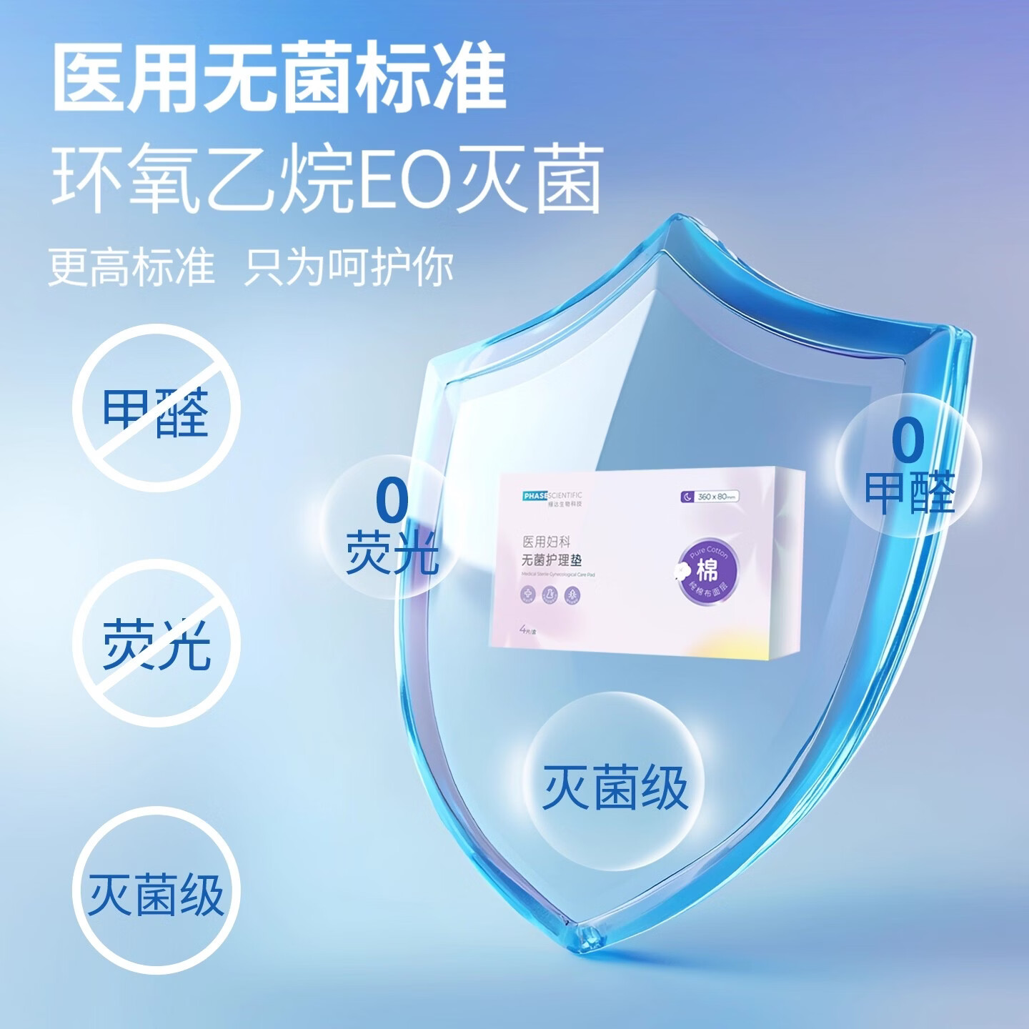 相达医用卫生巾械字号灭菌姨妈巾经期医疗妇科护垫护理垫无菌垫巾 【超值10盒】一次带走60片（5盒日用+5盒夜用）