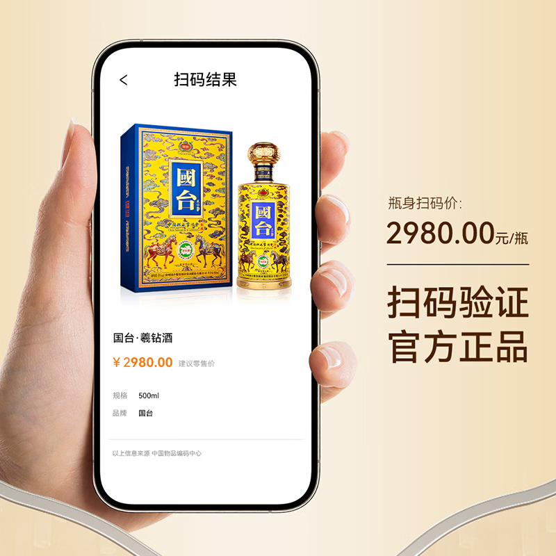 国台羲钻酒 中国收藏家协会·鉴藏 53度 酱香型 白酒 高端酒 送礼酒 53度 500mL 2瓶 国台·羲钻酒2瓶