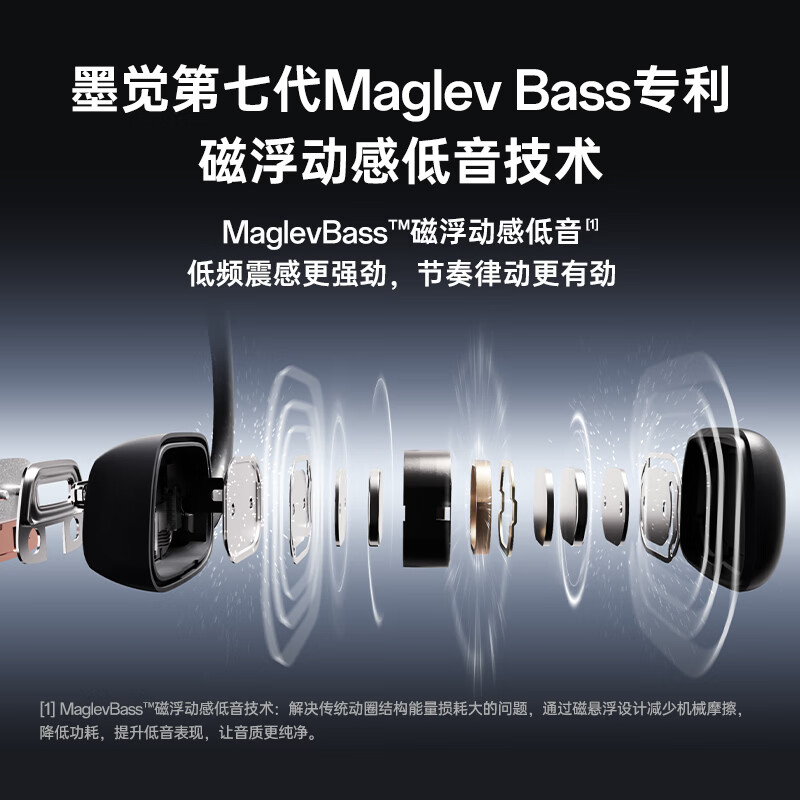 墨觉(MOJAWA) mojo run骨传导蓝牙耳机 开放式专用运动无线耳机跑步骑行健身不入耳超长续航 黑色