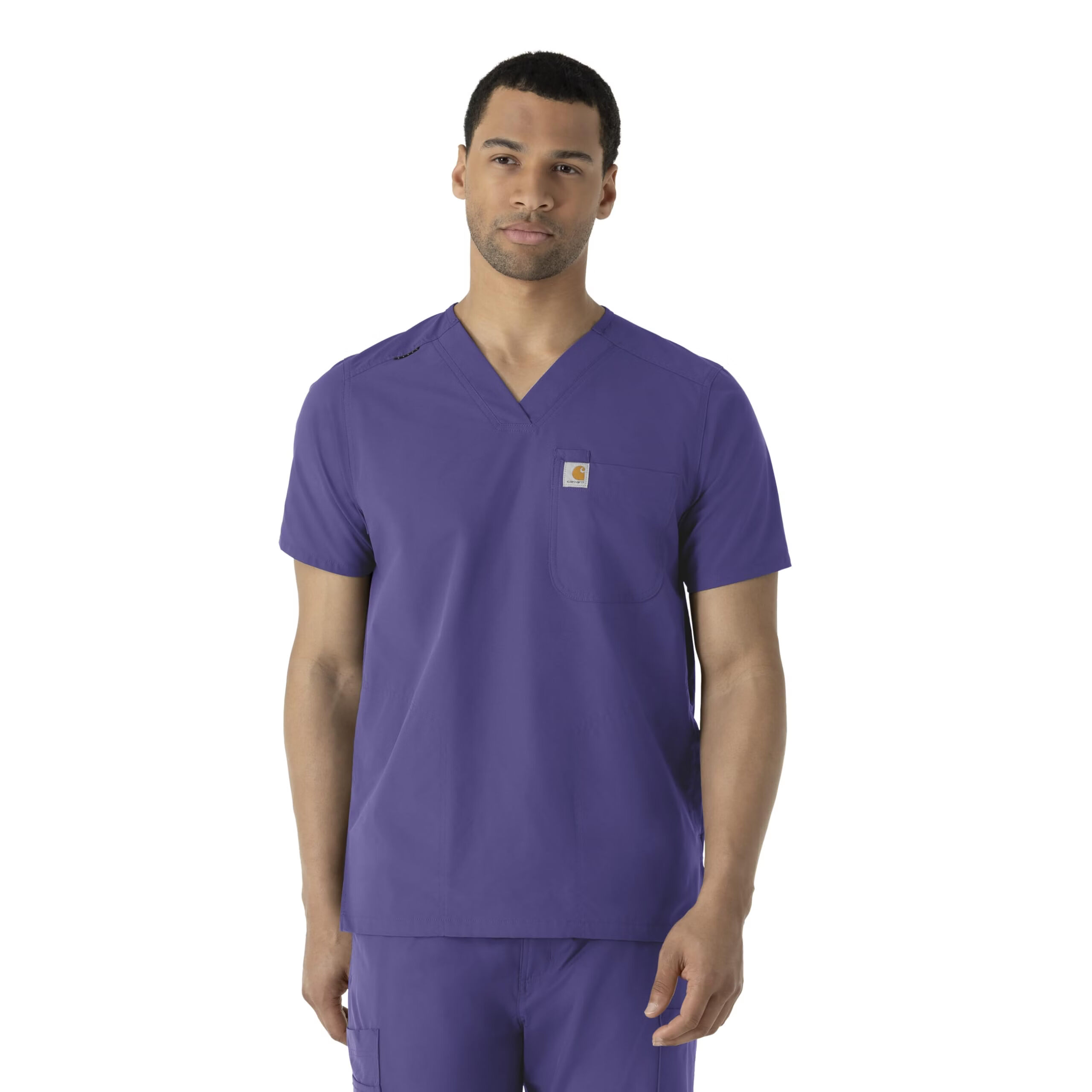 Carhartt 男式 Force V 领衬衫上衣, 葡萄色, 4X 葡萄色 4X