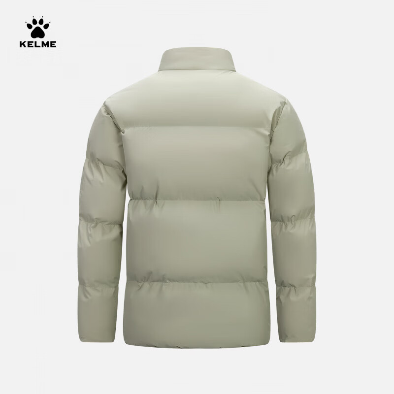 卡尔美(KELME)运动棉服男冬季新款加厚立领塞棉棉衣宽松保暖棉袄 榆钱绿 4XL