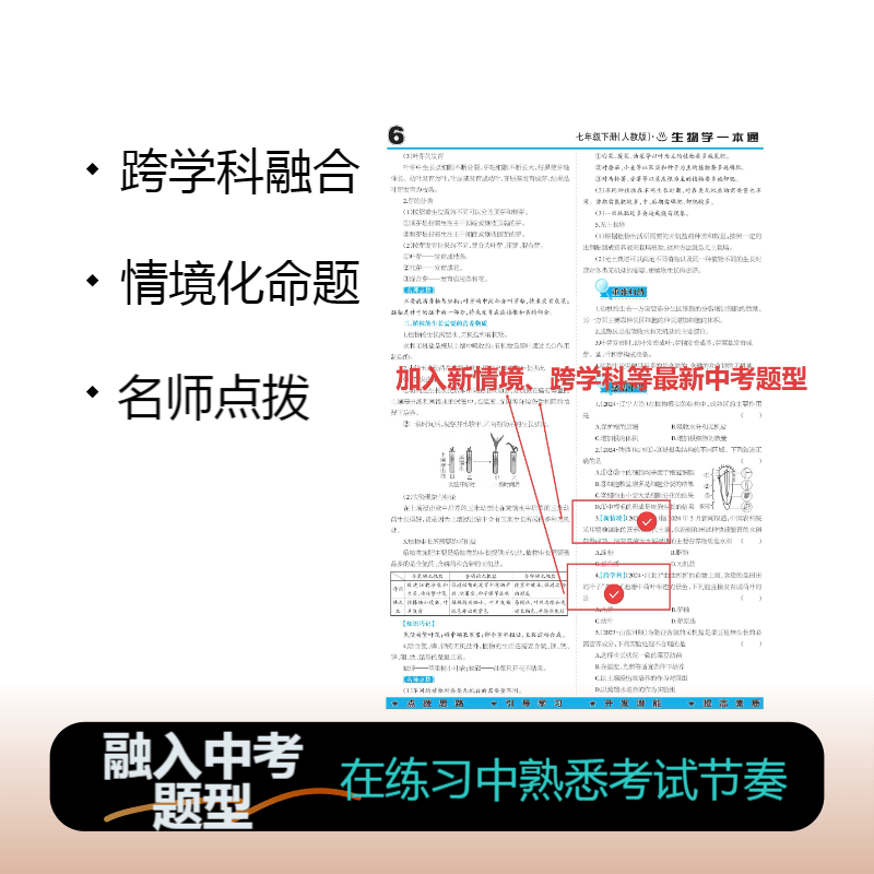 少年素质教育报2026春七年级下册生物地理人教湘教中图商务星球北师大冀少苏教生物地理同步训练期中期末总复习一本通 26春七年级下册地理【商务星球版】一本通