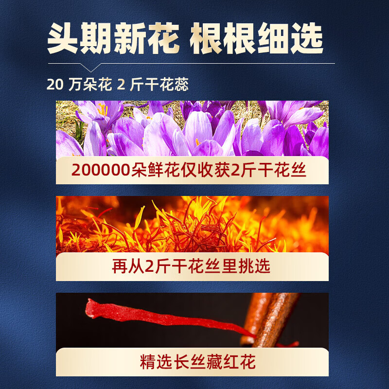 粗栗树伊朗藏红花礼盒送父母长辈老人健康营养品送礼送健康 5g*1盒 （0.5g*10管）