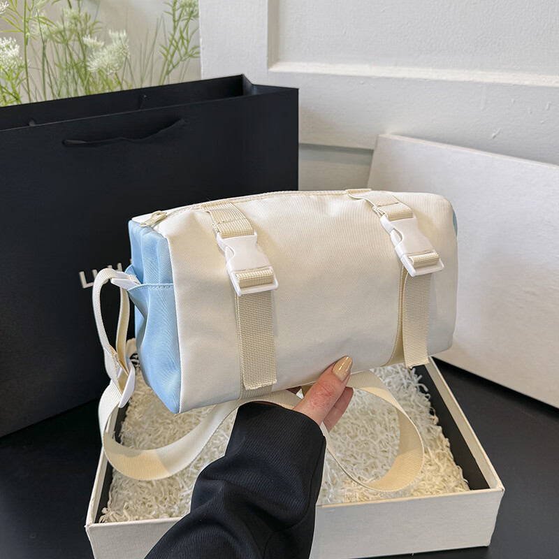 【厂家直发】Chic复古工装港风学生帆布包男ulzzang中性日系原宿 粉色