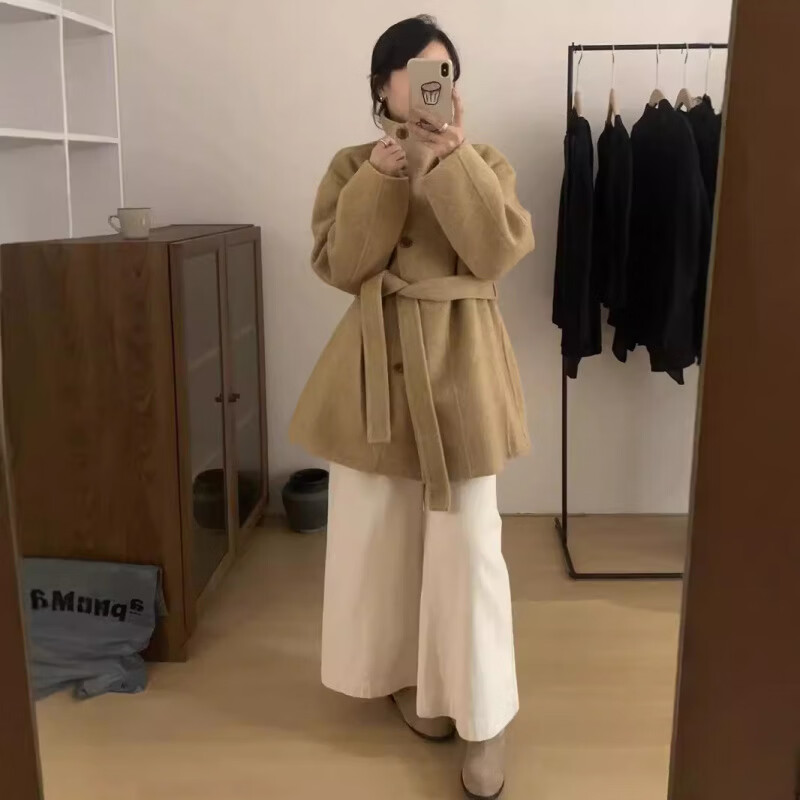 ���ܻ�2024�ﶬ�¿��߶�����˫�����޴���Ů�г���С������ë������ ̿��ɫ S 454.74Ԫ