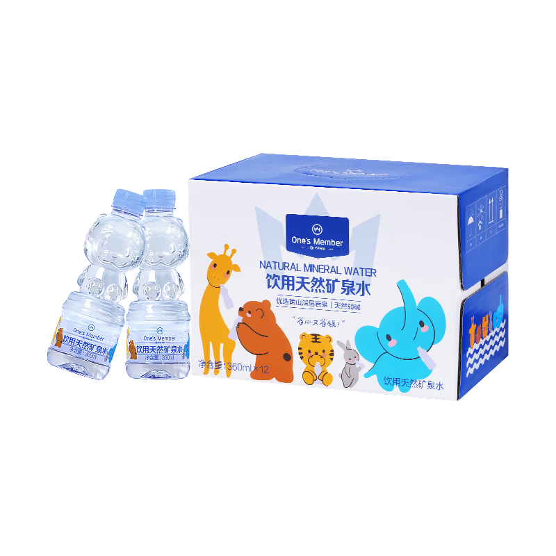 1�Ż�Ա�꣨One's Member�� ��Ȼ��п��ͯ��Ȫˮ360ml*12ƿ/��Ӥ��ˮ������������ˮ����ˮ 23.9Ԫ