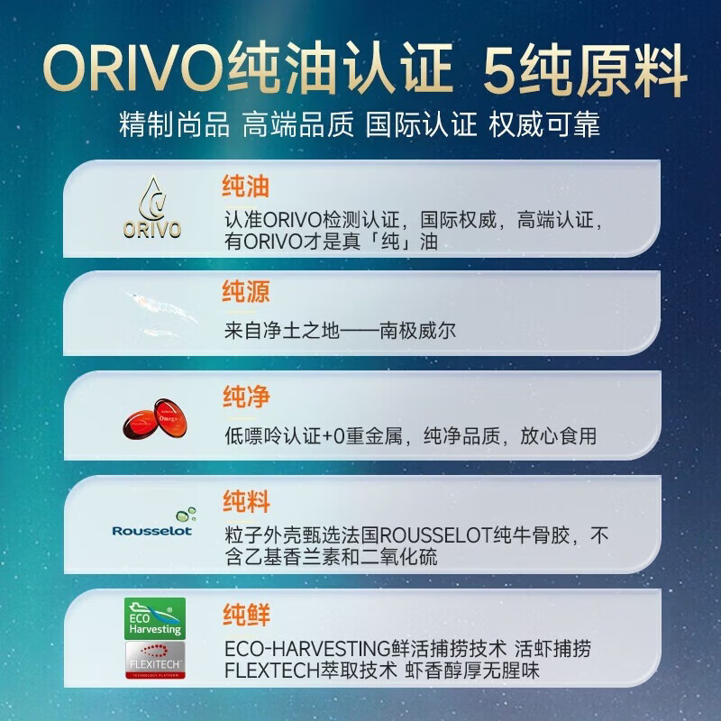 vik逢时高纯度南极磷虾油鱼油升级海洋磷脂Omega-3加强调节 【单瓶装】进口62%磷脂 60粒*1盒
