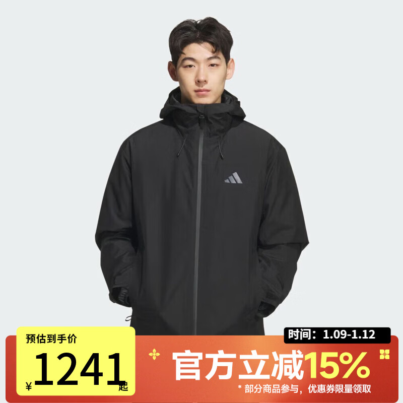 阿迪达斯（adidas）男子保暖三合一连帽时尚休闲百搭夹克外套KQ5501 KQ5501 XL