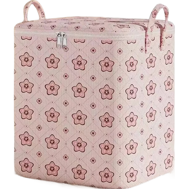 可折叠新款手提式搬家棉被袋大容量加固提手整理打包袋居家专用袋 【五角樱花】中号