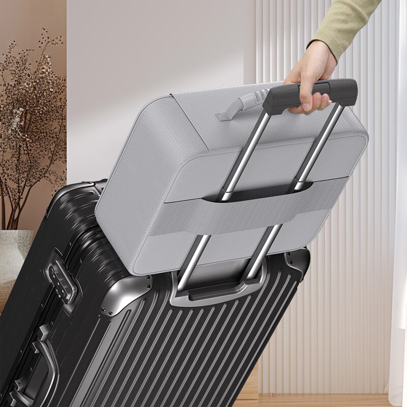 ENGPOW防火防水A4证件收纳包袋带锁大容量证件证书护照毕业证房产证 【升级款】银灰色带锁证件包36*27*10cm