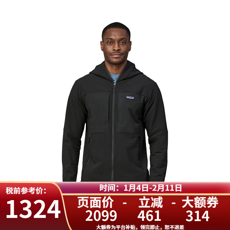 ���������ǣ�Patagonia��R2 TechFace Hoody ��ʿ��ů�����˶�ץ����83730/83731 BLK-��ɫ S 1343.36Ԫ