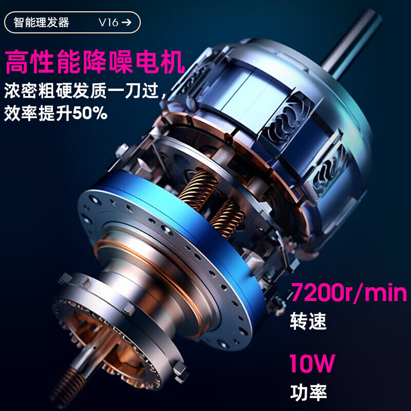 刀雄V16理发器电推剪发型师剃头大电池电推子家用快剪剪头发专业 【赠品梳】+V16理发器绿色 无规格