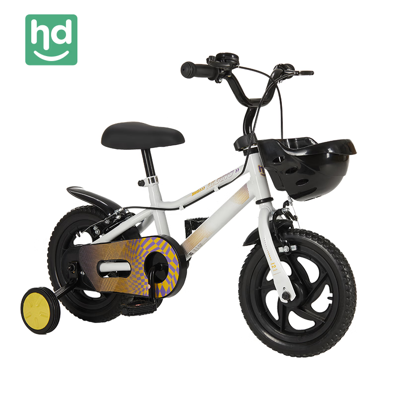 小龍哈彼（Happy dino）hd 兒童自行車男女款單車12-14-16-18-20寸腳踏車 LB1476-8017W本白 默認